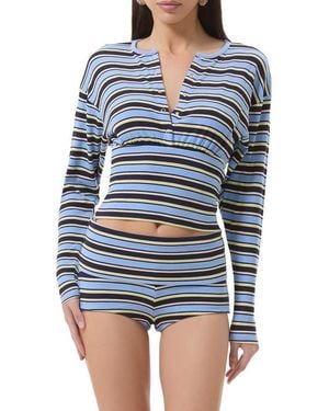 AFRM Selma Cozy Rib Cardigan - Blue