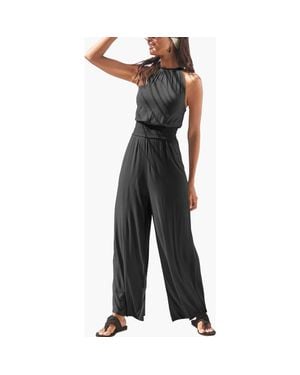 Lascana Halter Neck Jumpsuit - Black