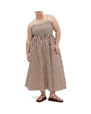 City Chic Jolie Print Sleeveless Maxi Dress - Brown