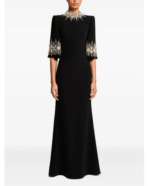 Jenny Packham Ilana Embellished Maxi Dress - Black