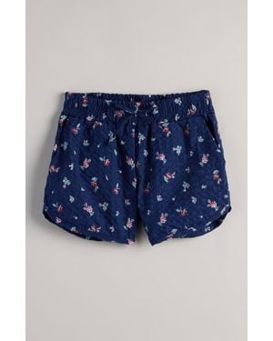 Nordstrom Kids' Floral Seersucker Shorts - Blue