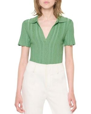 AS by DF Tilda Ribbed Top - Green