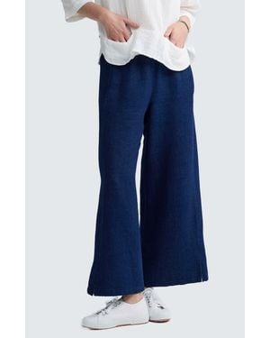 Luukaa Azalea Denim Muslin Pants - Blue
