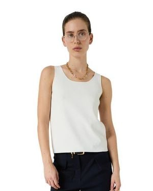 Gerard Darel Lucina Round Neck Knit Vest - White