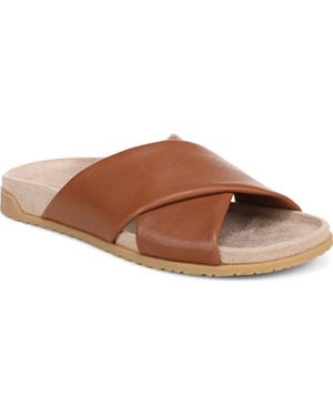 Vionic Etna Crossover Slide Sandal - Brown