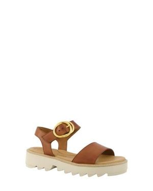 Paul Green Darcy Ankle Strap Platform Sandal - Brown
