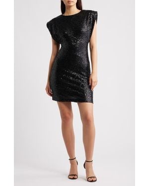 Ichi Ihfauca Sequin Minidress - Black