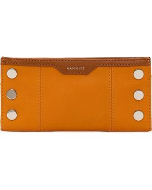 Hammitt 110 North Studded Leather Wallet - Orange
