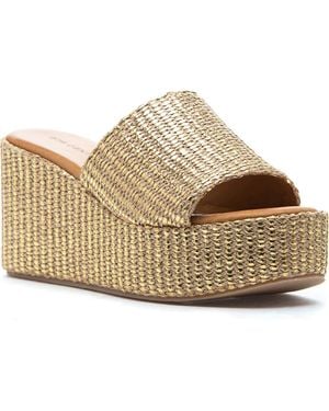 275 Central Sienna Platform Slide Sandal - Natural