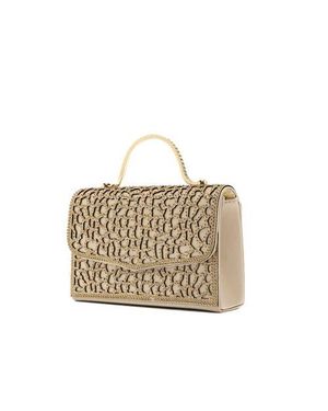 Lady Couture Rhinestone Handbag - Metallic