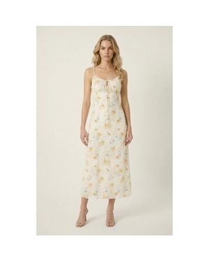 Modenaire Floral Midi Dress - Natural