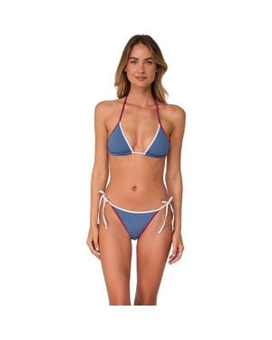 Swim Systems Trisha Triangle Bikini Swimsuit Top - Blue
