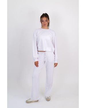 On/Off Essentials The Solace Wide Leg Sweatpant - White