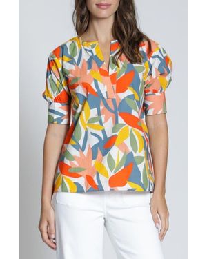 Apny Split Neck Top - Multicolor