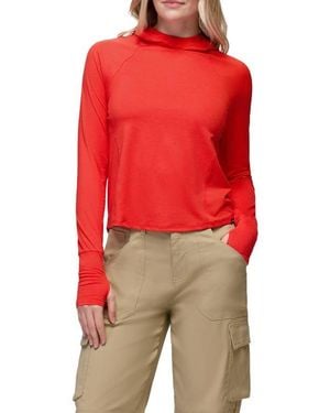Prana Sol Searcher Upf 50 Sun Hoodie - Red