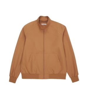 Rokka&Rolla Classic Full Zip Bomber Jacket - Brown