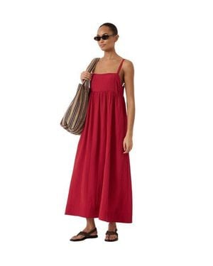 Hush Nami Crinkle Gathered Maxi Dress