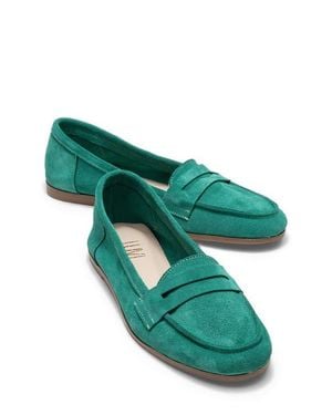 Forever & Always Shoes Dorothy Leather Loafer - Green