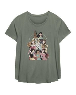 Disney Frame Princesses Graphic T-Shirt - Gray
