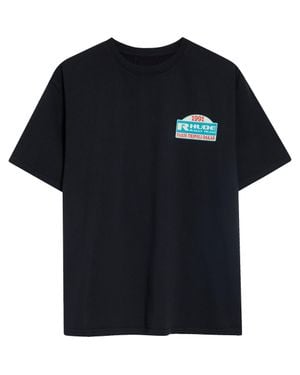 Rhude Tripoli Rally Team Cotton Graphic T-Shirt - Black