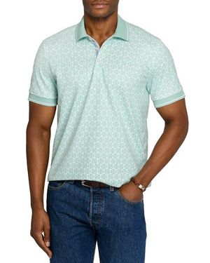 Con.struct Slim Fit Tennis Ball Polo Short Sleeve Shirt - Blue