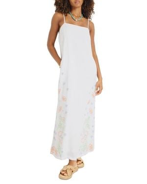 Vitamin A Rhea Embroidered Sundress - White