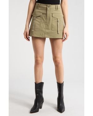 PAIGE Kayla Cargo Miniskirt - Natural