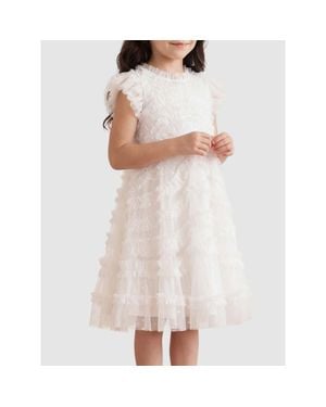 Needle & Thread Amara Ruffle Sleeve Kids Dresstoddler, Little Kid, Big Kid - Multicolor