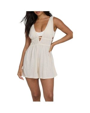 Billabong Golden Sun Cover-Up Romper - White