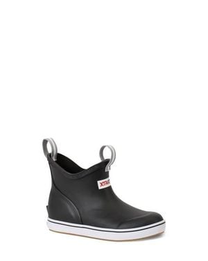 XtraTuf Kids' Ankle Deck Boot - Black