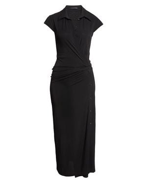 Helmut Lang Jersey Midi Dress - Black