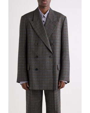 Dries Van Noten Bosier Double Breasted Wool Jacket - Gray