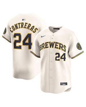 Nike William Contreras Milwaukee Brewers Home Limited Player Jersey - White