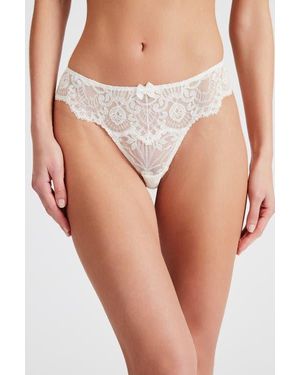 Scarlett Gasque The Lovebirds Thong - White