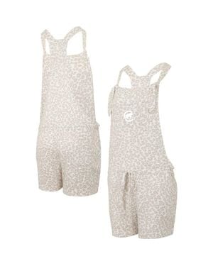 Concepts Sport Chicago Cubs Montana Hacci Knit Romper Overalls - White
