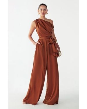 Willa Sky Jumpsuit - Red