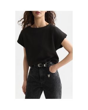 Scotch & Soda Short Sleeve Sweatshirt - Black