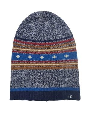 United By Blue The Merino Wool Slouchy Modern Fair Isle Beanie - Blue