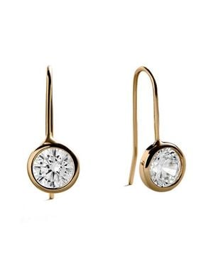 BaubleBar Mini Fallon Bezel Earrings - Metallic