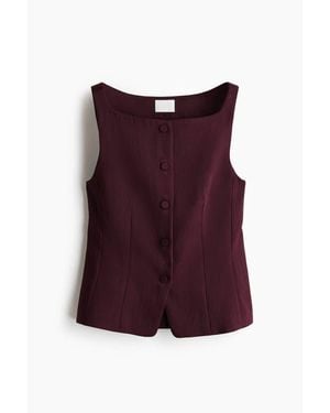 H&M Tailored Waistcoat - Purple