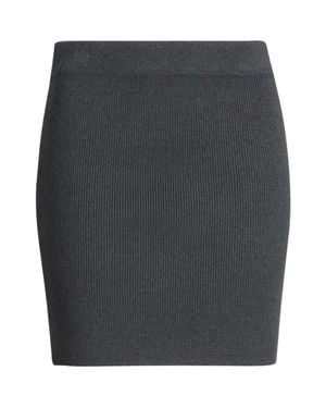 Open Edit Ribbed Sweater Miniskirt - Black