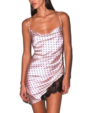 Fleur du Mal Silk Ruched Dress - White