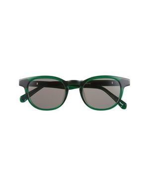 Eyebobs Clearly 46Mm Round Polarized Sunglasses - Green