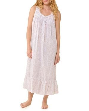Eileen West Floral Sleeveless Ballet Nightgown - Multicolor