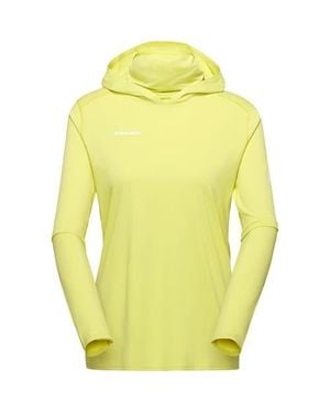 Mammut Selun Fl Sun Hooded Top - Yellow