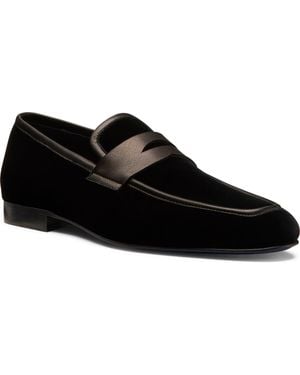 Stuart Weitzman Dino Loafer - Black