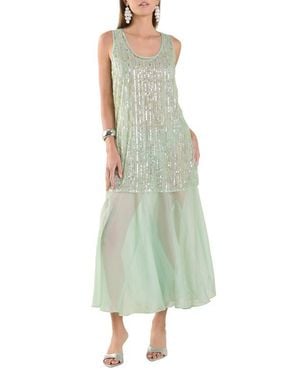 Endless Rose Sequin Chiffon Maxi Dress - Green