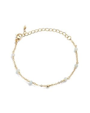 Kiara by Ki-Ele Emi Aquamarine Station Bracelet - White