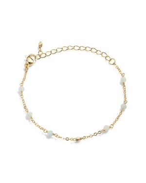 Kiara by Ki-Ele Emi Aquamarine Station Bracelet - White