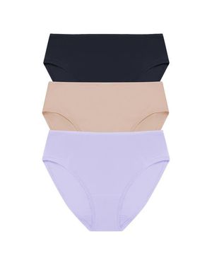 Natori Bliss Bare Cotton Hipster 3-Pack - Blue